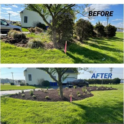 Landscaping Kernersville NC before and after 8